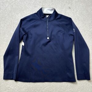 Zero Restriction Z500 Samantha‎ Pullover 1/4 Zip Women's Large Windbreaker Blue